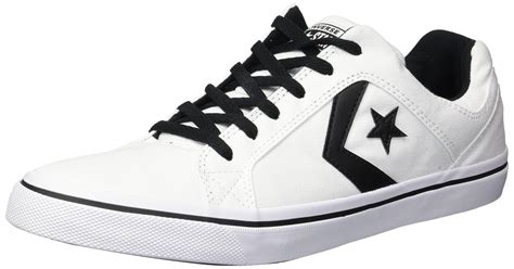 white canvas low top sneakers.